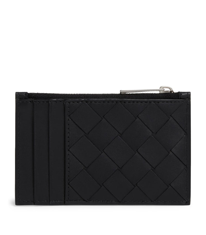 Bottega Veneta leather Intrecciato card holder, imported from the UK