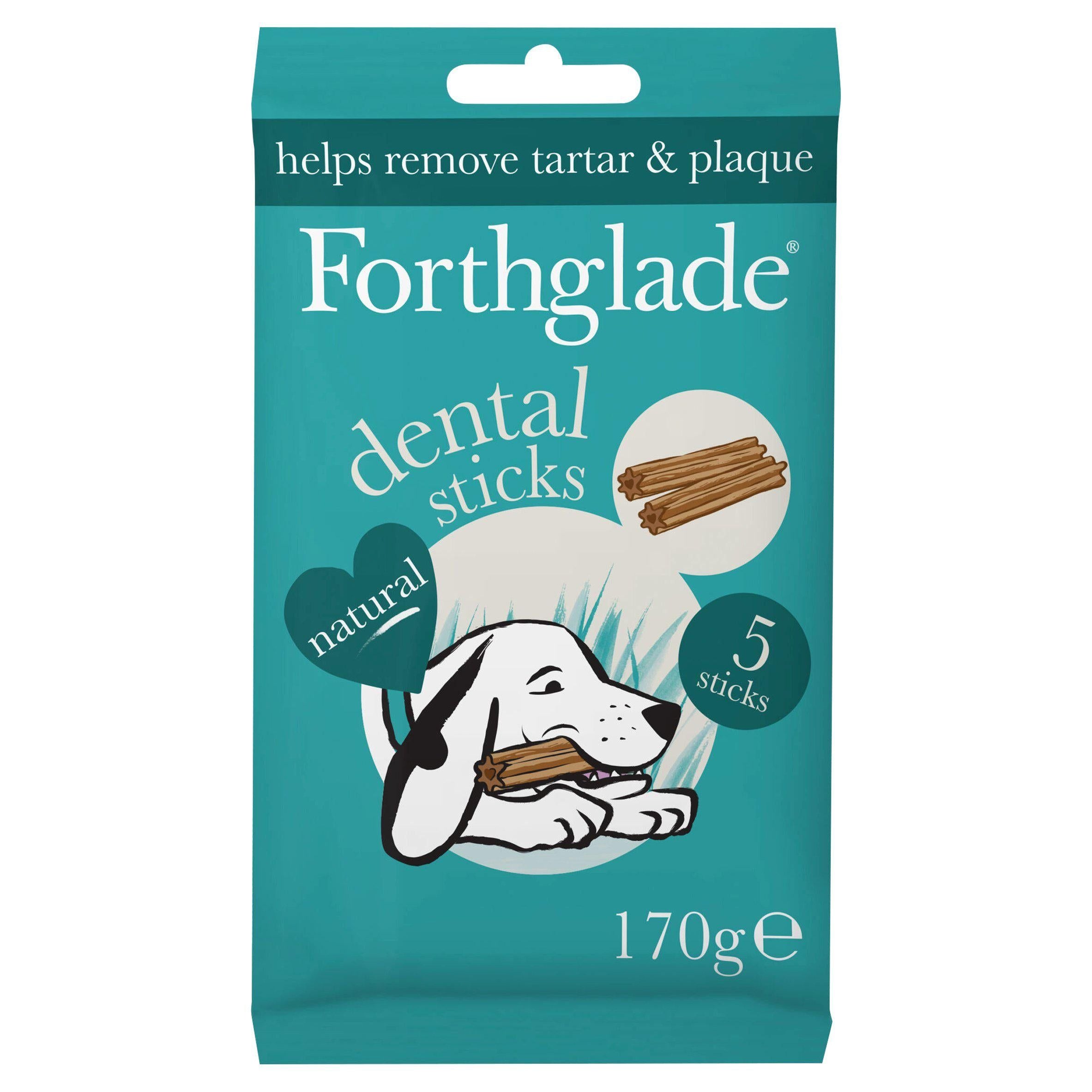 Forthglade Natural Grain Free Dental Sticks x5 170g GOODS Sainsburys   