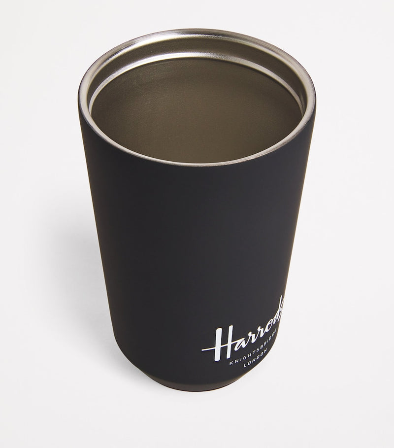 Harrods metal travel cup with logo 15cm, UK version