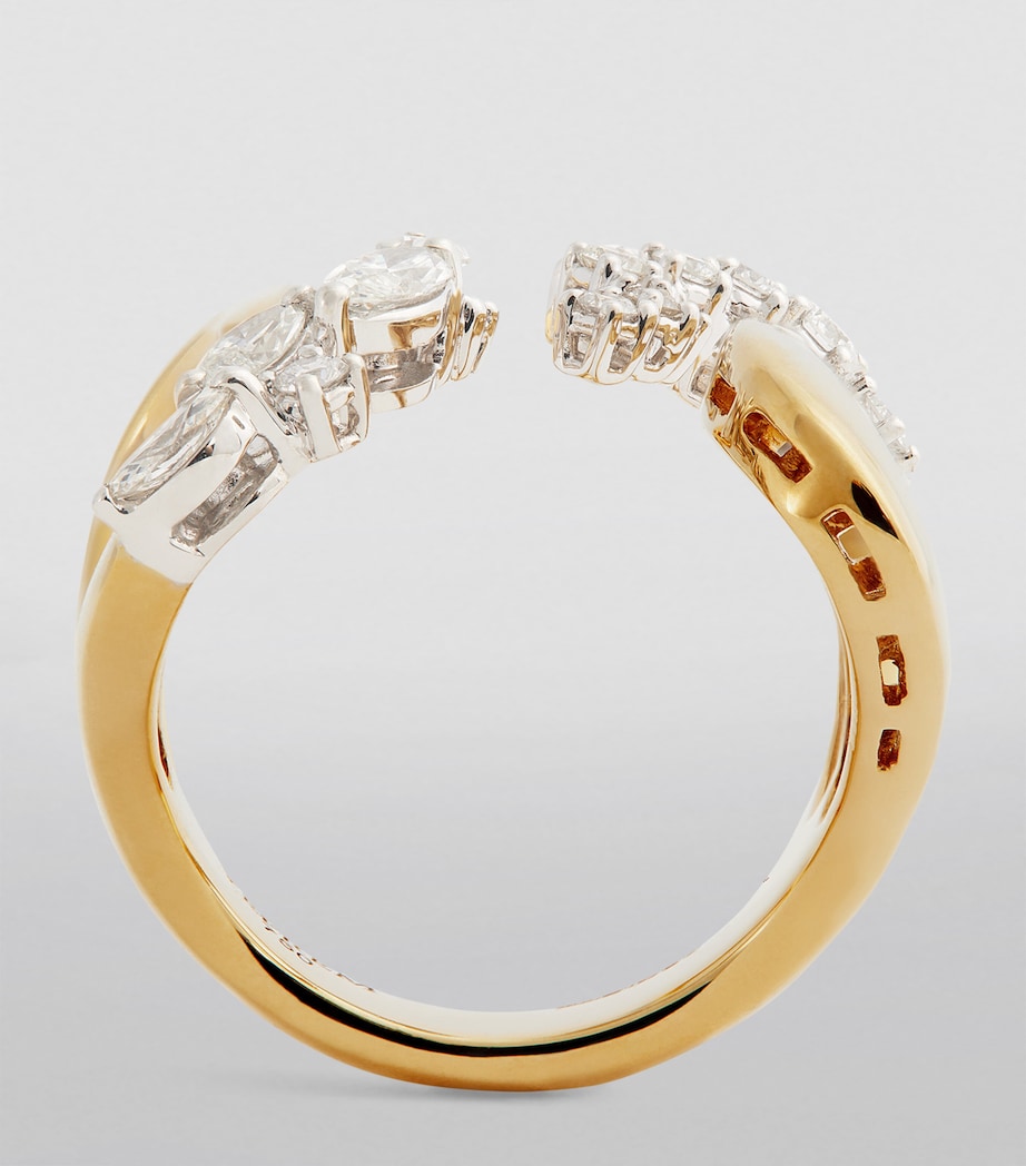 Yeprem Golden Strada stackable ring 18kt yellow gold diamonds (British brand)