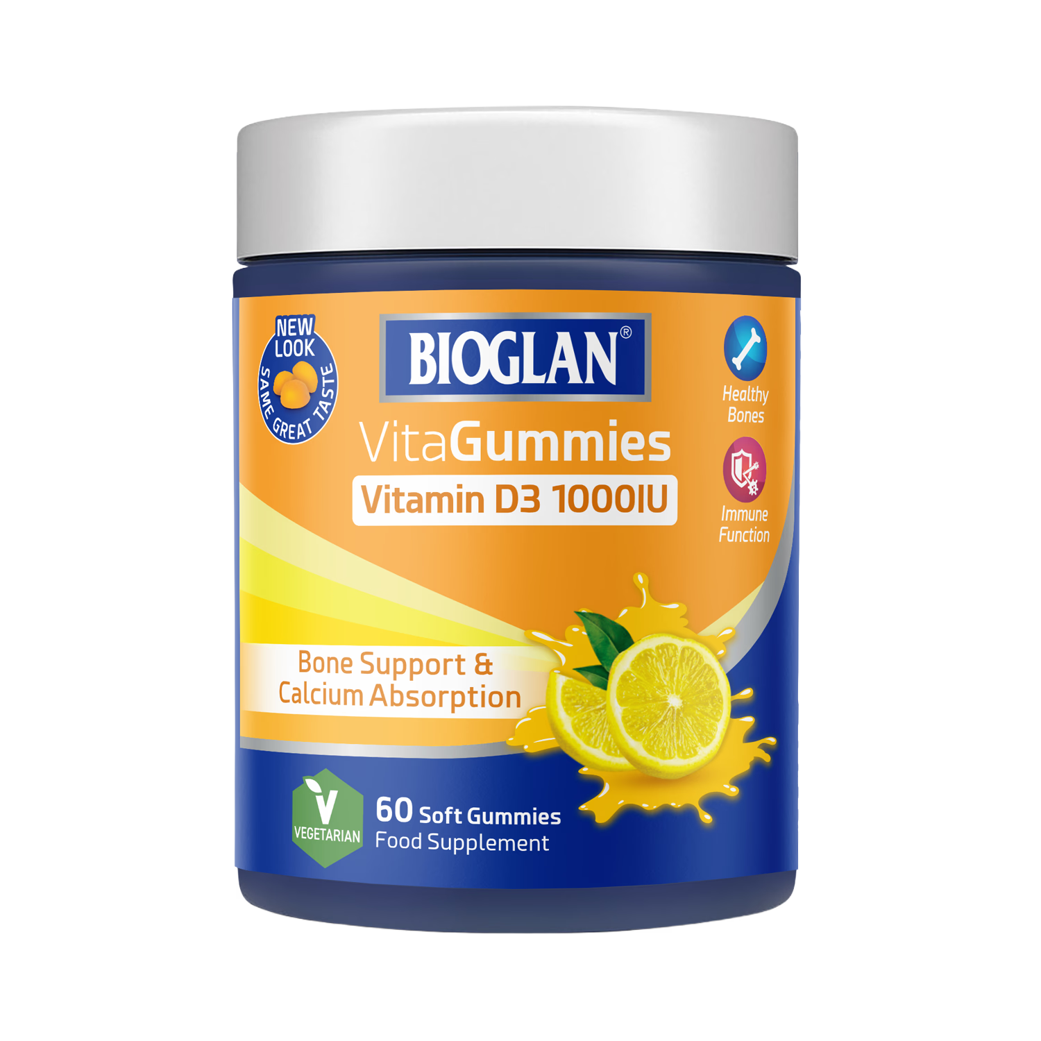 Bioglan Vitamin D3 gummies lemon flavour 60 pack - British product