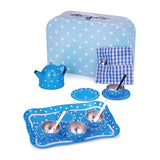 Bigjigs Toys Blue Polka Dot Tea Set GOODS Superdrug   