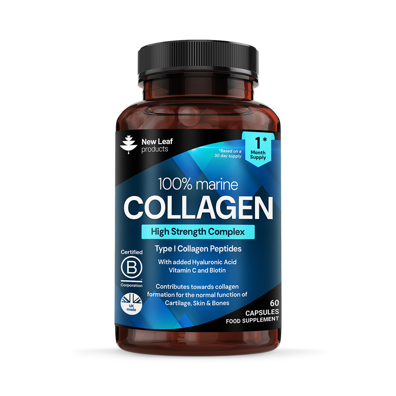 New Leaf Products Marine Collagen 60 capsules - British product