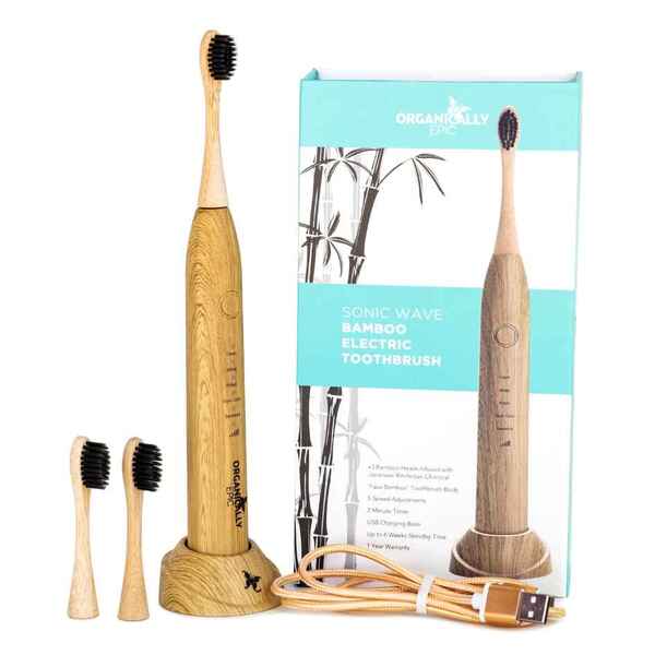 Organically Epic Sonic Wave Electric Toothbrush