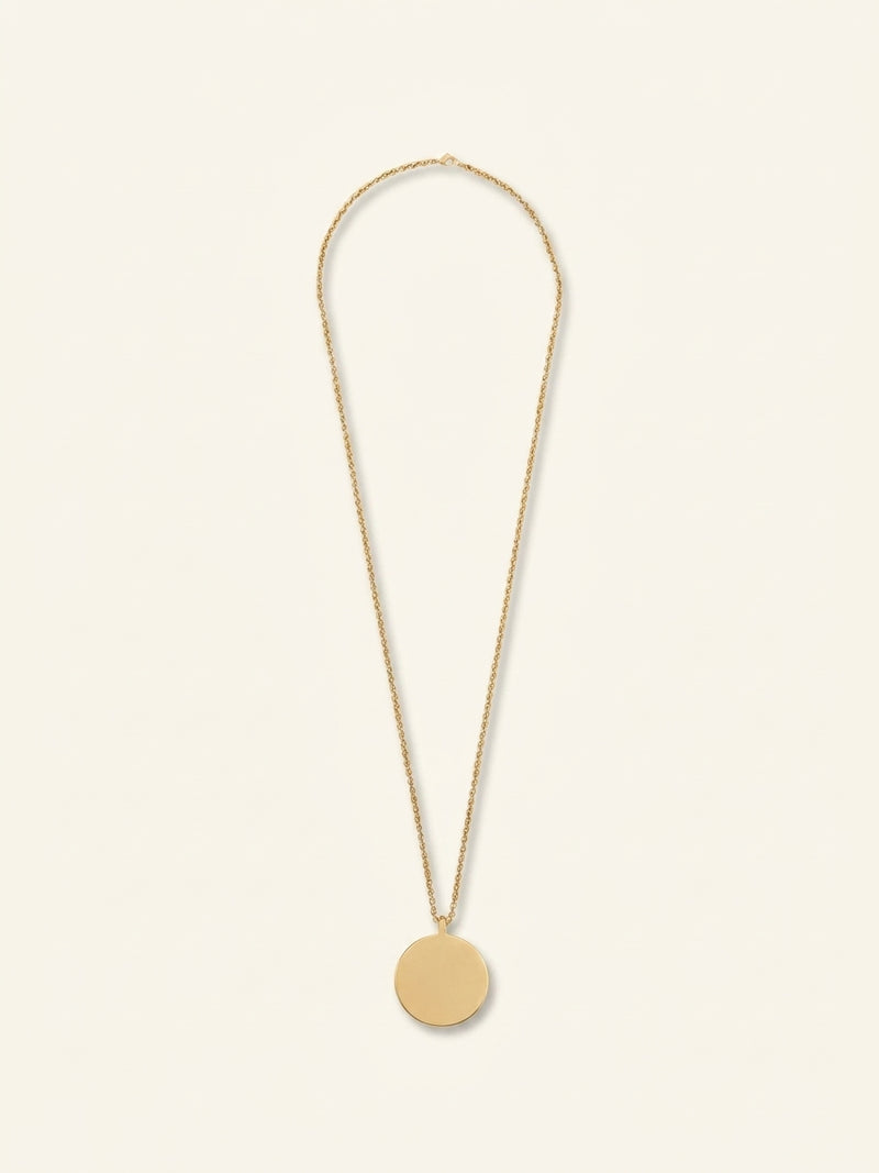 Dior gold-plated pendant necklace with logo, 87cm - British product