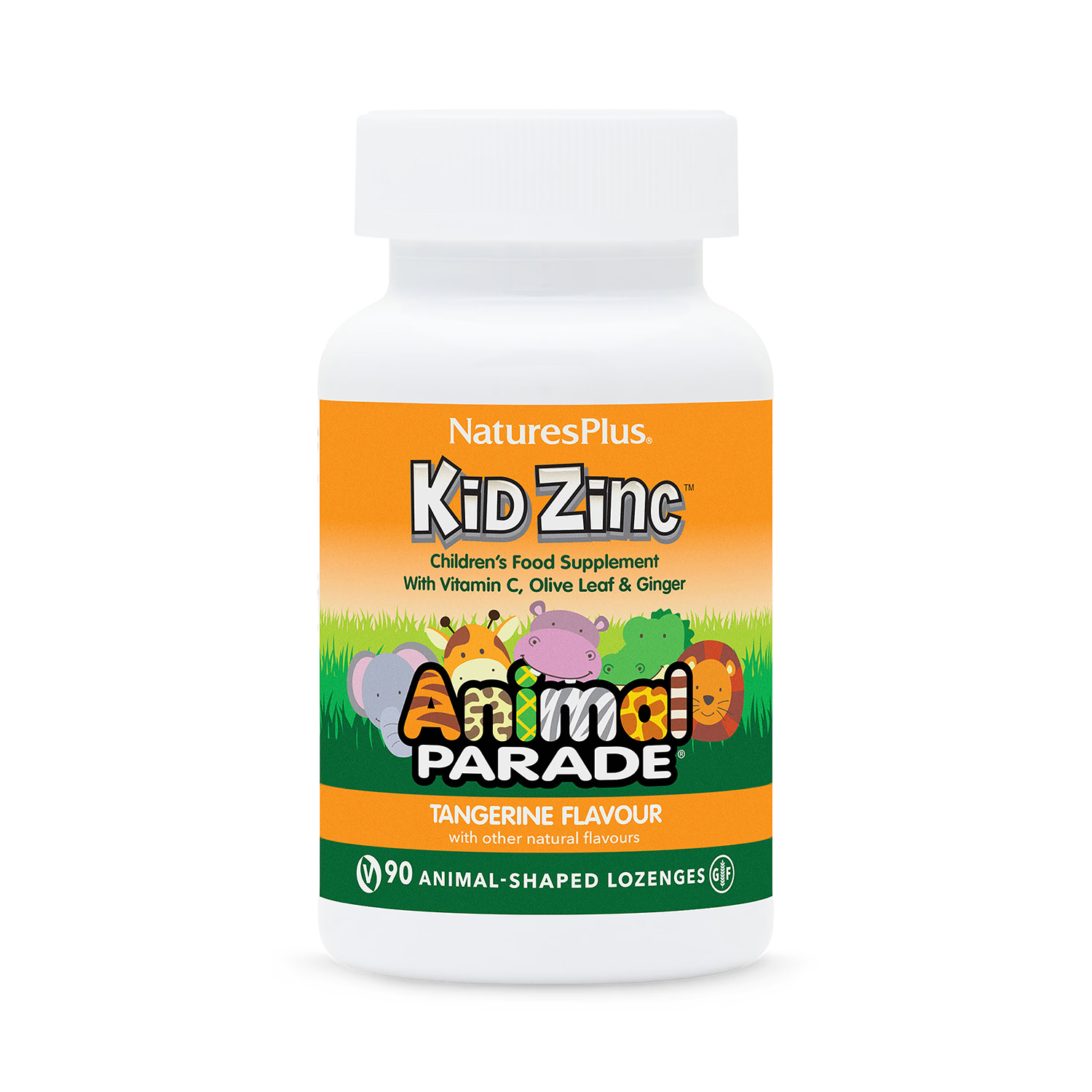 NaturesPlus Animal Parade Kid Zinc lozenges 90 count, UK version