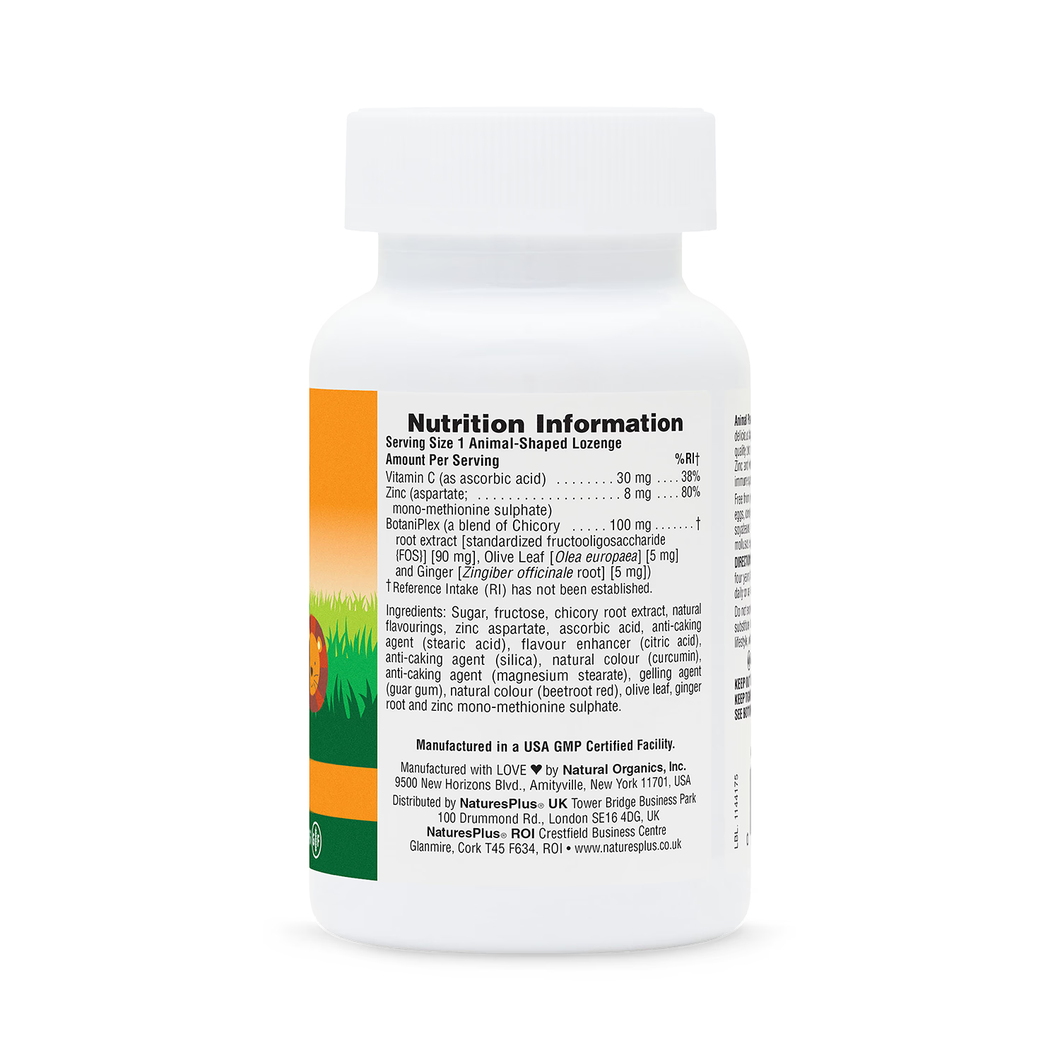 NaturesPlus Animal Parade Kid Zinc lozenges 90 count, UK version