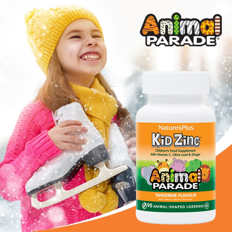 NaturesPlus Animal Parade Kid Zinc lozenges 90 count, UK version