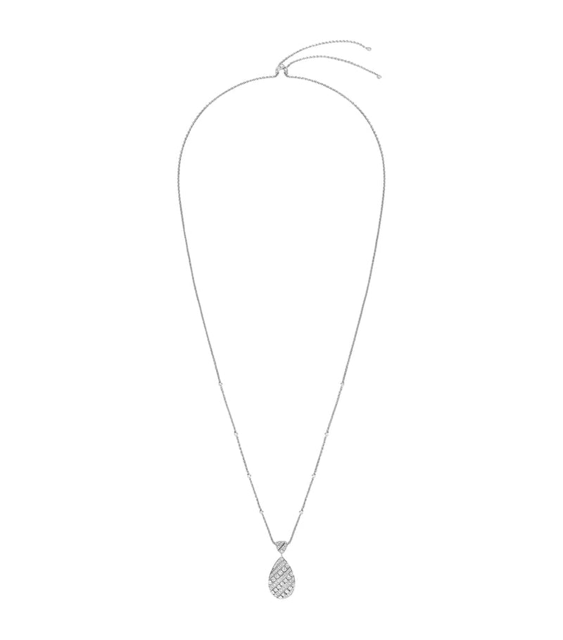 Chaumet white gold diamond pendant necklace, imported from the UK
