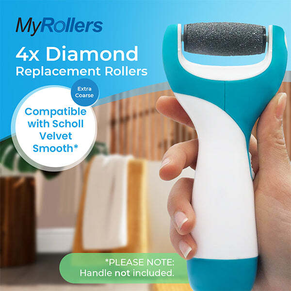 My Rollers extra coarse diamond foot file refill rollers (British brand)