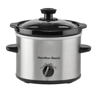 Superdrug Hamilton Beach The Mighty Mini 1.8L Silver Slow Cooker- Buy online at McGrocer