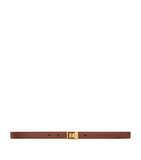 Saint Laurent leather belt with gold buckle, UK version