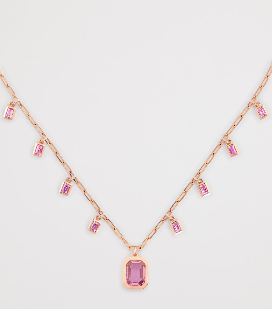 SHAY rose gold sapphire illusion choker - British product