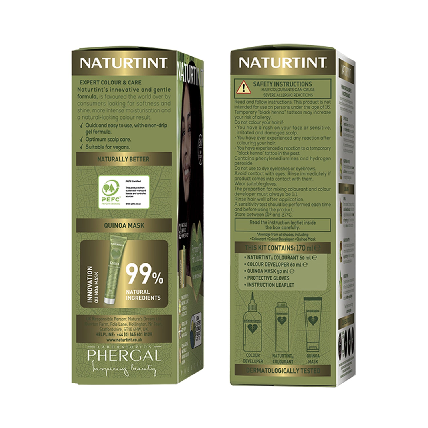 Naturtint permanent hair colour 5C Light Copper Chestnut - British product