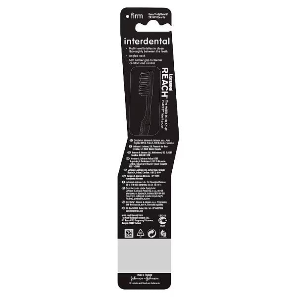 Listerine Reach Interdental Firm Toothbrush, UK version