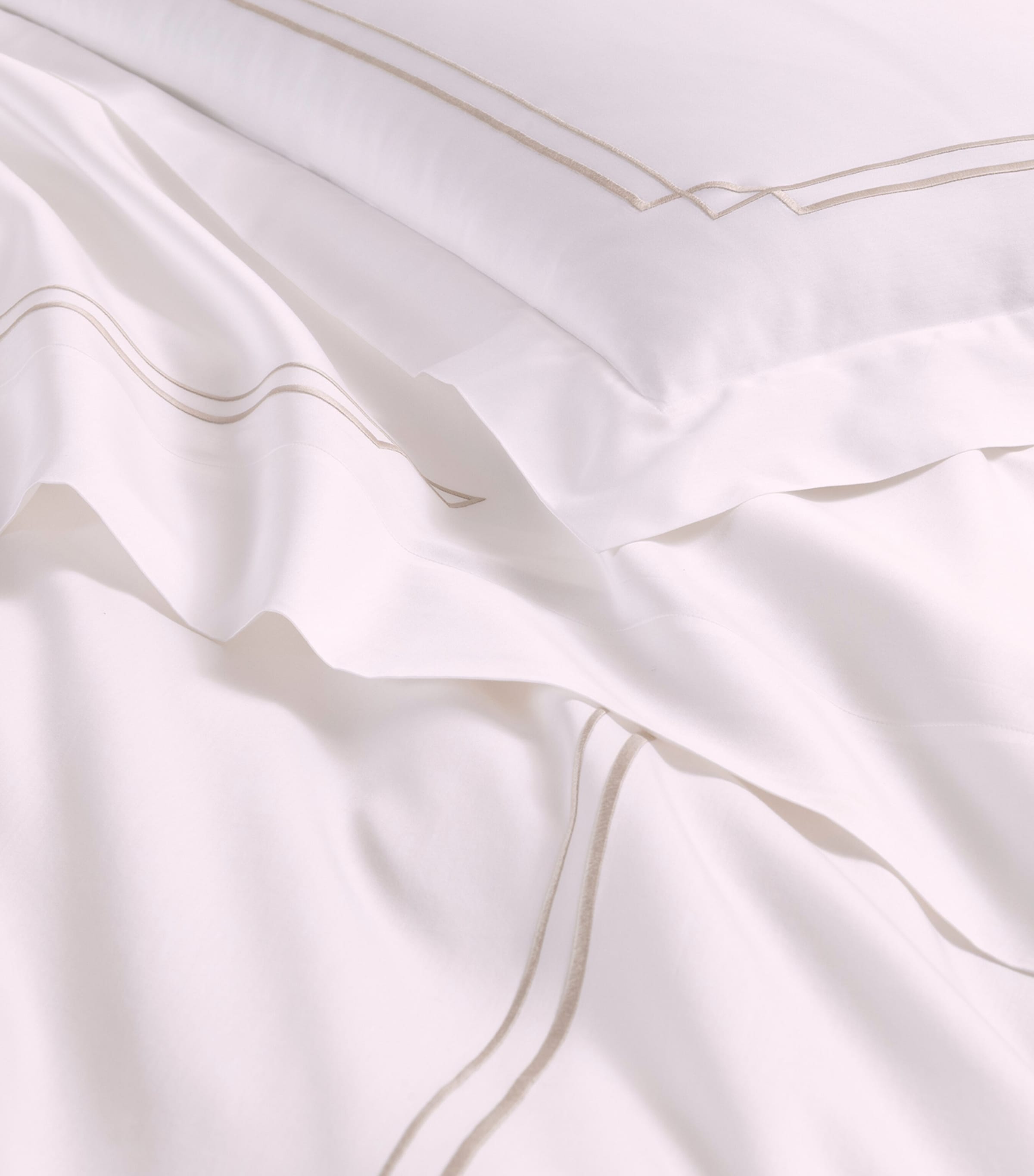 Frette Layering Embroidery Oxford pillowcase 51cm x 71cm - British product