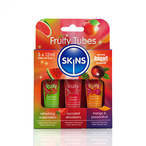 Skins Travel Lube Multipack fruity flavoured lubricants 12ml, UK version