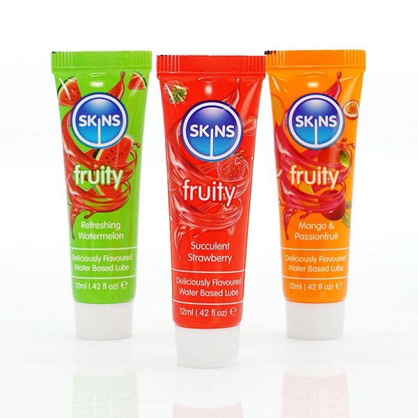 Skins Travel Lube Multipack fruity flavoured lubricants 12ml, UK version