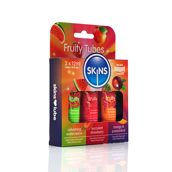 Skins Travel Lube Multipack fruity flavoured lubricants 12ml, UK version