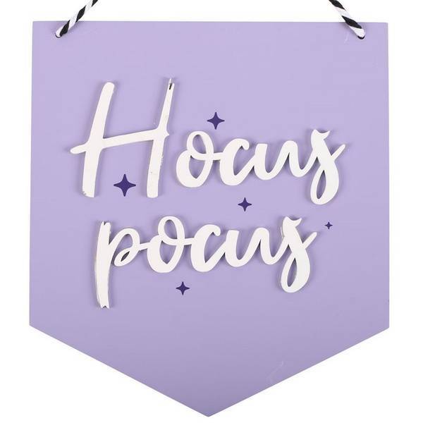 Something Different Hocus Pocus hanging sign MDF 22cm, imported from the UK