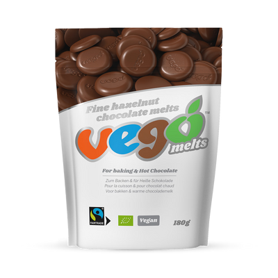 Holland & Barrett Vego Hazelnut Gianduja Hot Chocolate Melts 180g- Buy online at McGrocer