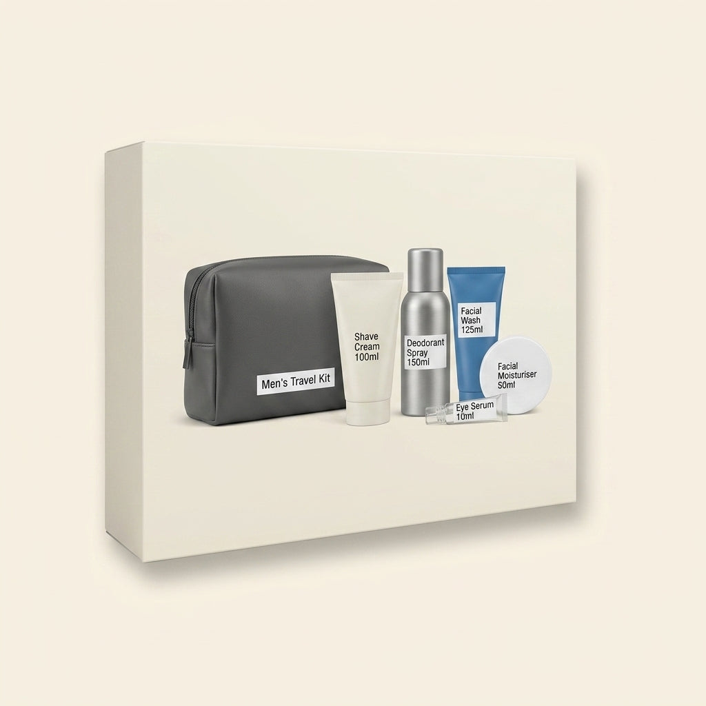 Elemis for Men travel skincare set with five products, imported from the UK