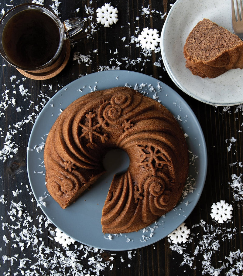 Nordic Ware Let It Snow Non-Stick Bundt Pan imported from the UK