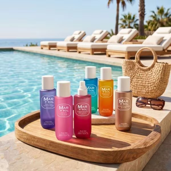 Mar E Sol Body Mist Tropical Floral 250ml, imported from the UK