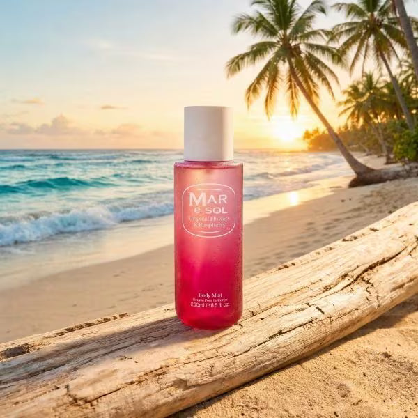 Mar E Sol Body Mist Tropical Floral 250ml, imported from the UK