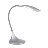 Silver LED desk lamp with daylight simulation (British brand)