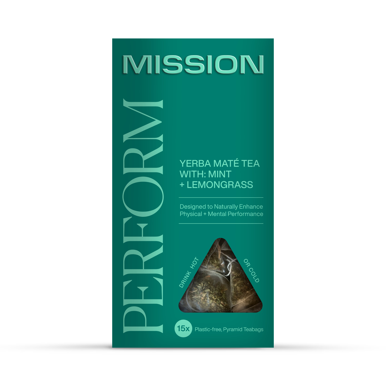 Perform yerba mate tea lemongrass and mint 15 tea bags (British brand)