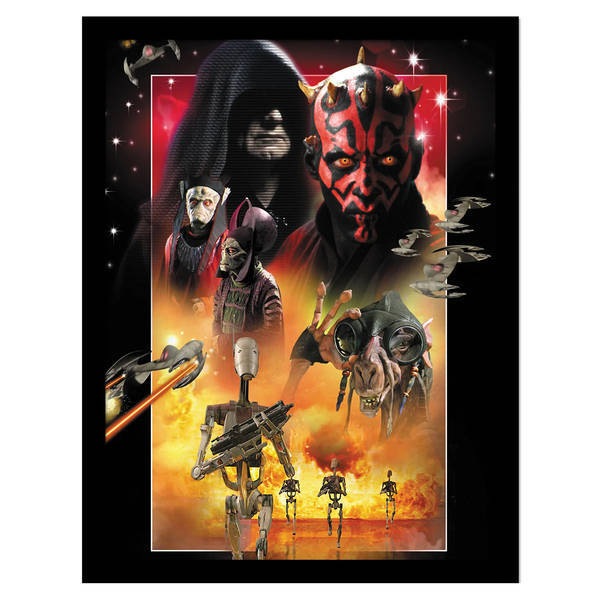 Star Wars Episode I villains print on paper - British product
