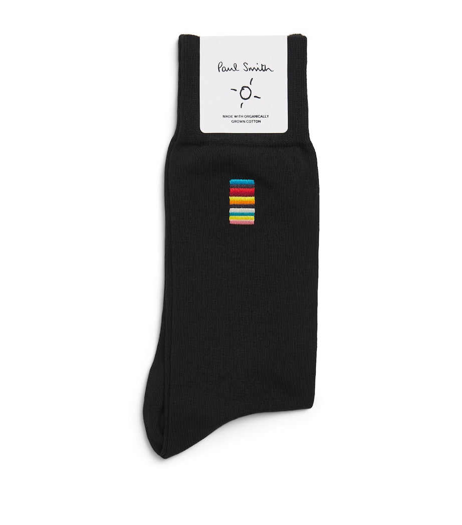 Paul Smith Embroidered Signature Stripe socks (British brand)