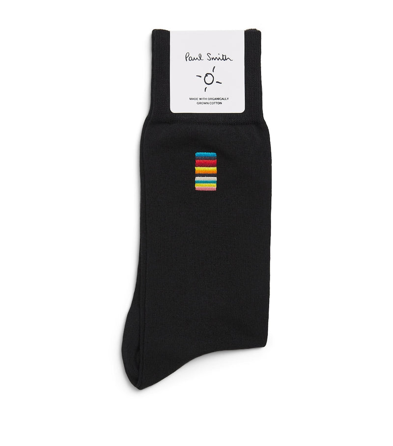 Paul Smith Embroidered Signature Stripe socks (British brand)