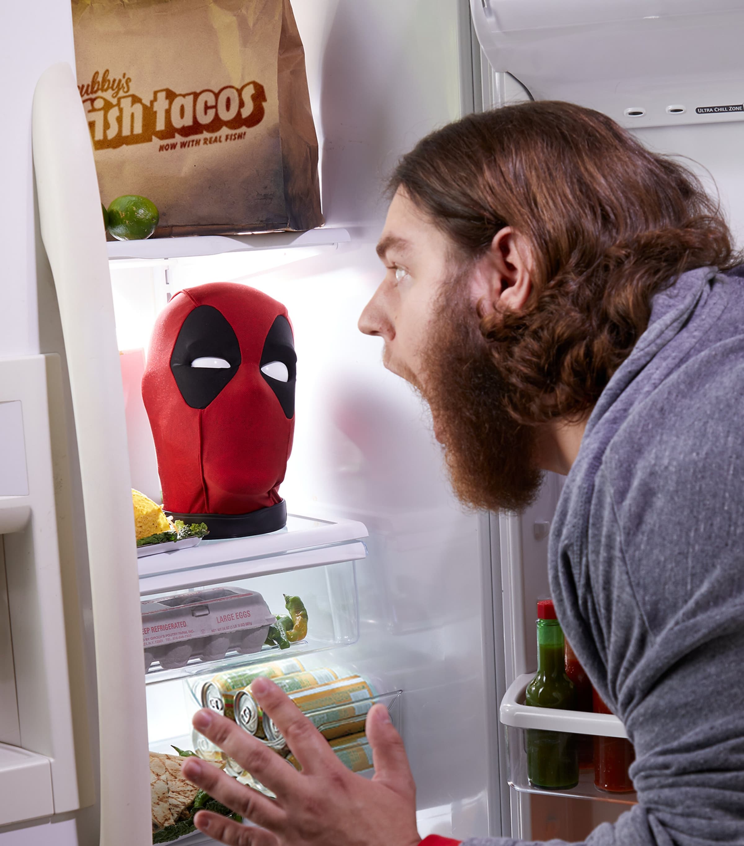 Marvel Deadpool interactive head collectible, imported from the UK