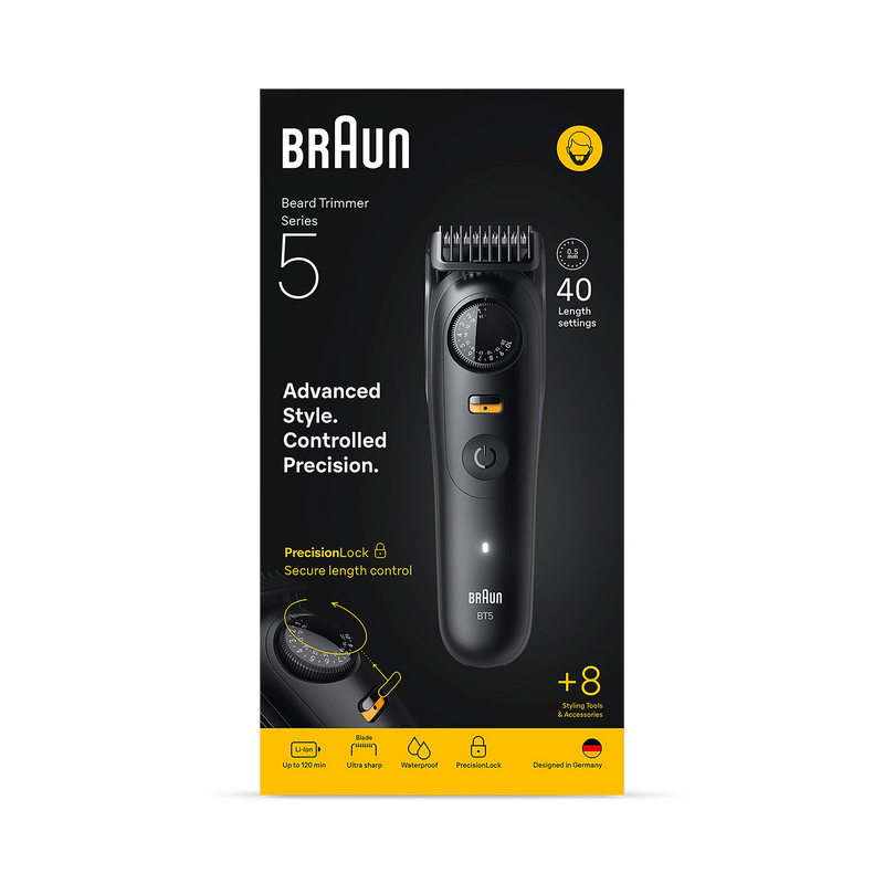 Braun Series 5 beard trimmer BT5560 black, UK version