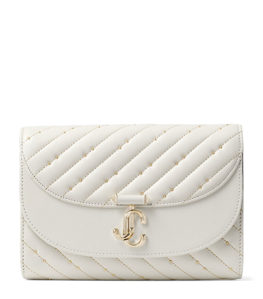 Jimmy Choo Curve leather clutch bag, imported from the UK