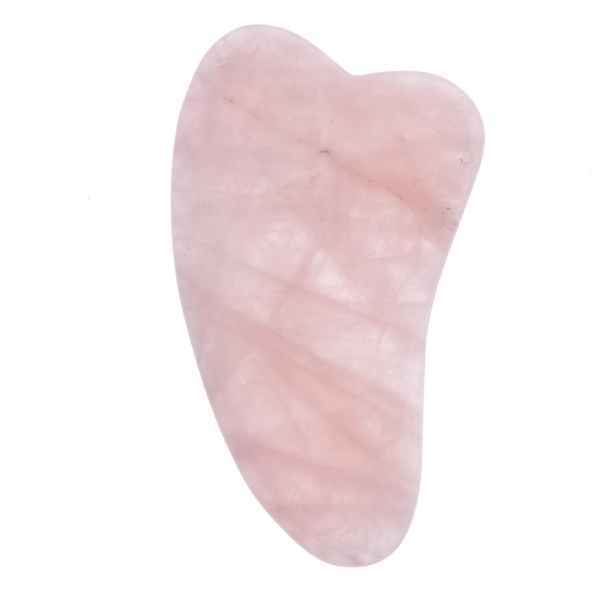 White Lotus Premium Rose Quartz Gua Sha, UK version