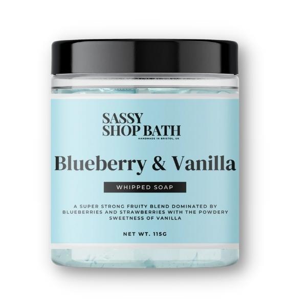 Sassy Shop Wax  Blueberry & Vanilla Whipped Soap 115g