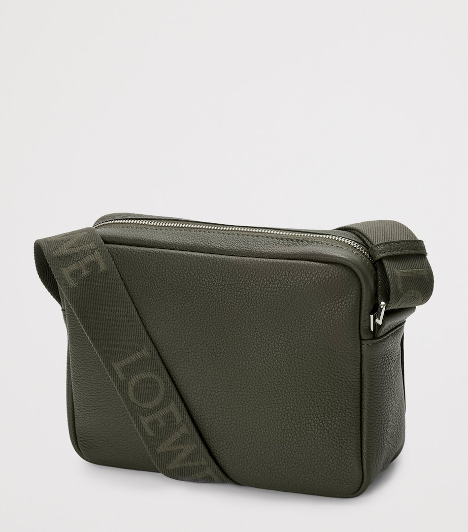 LOEWE Pebble grained leather messenger bag (British brand)