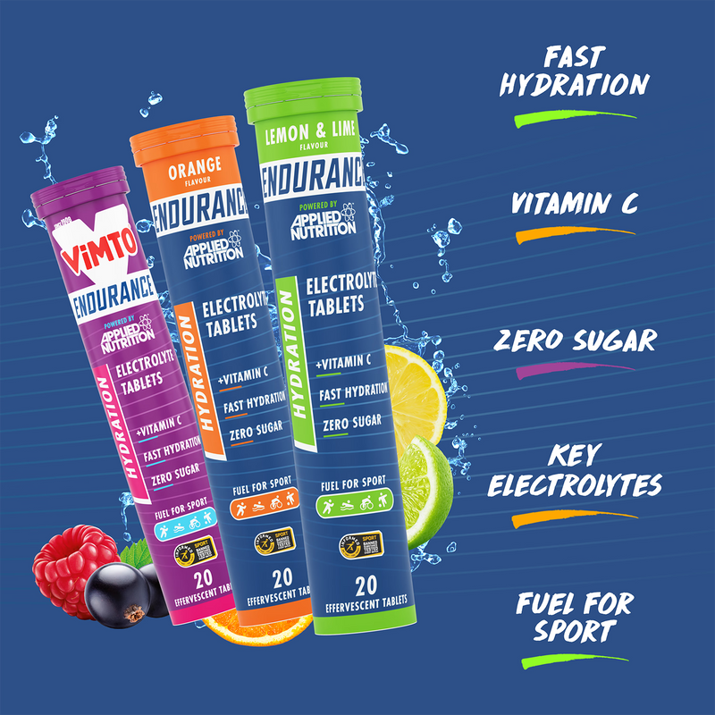 Applied Nutrition electrolyte hydration tablets Vimto 20 count - British product