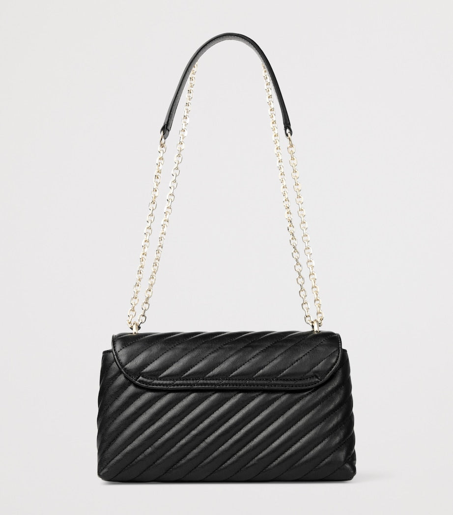 Jimmy Choo Curve cross-body bag quilted leather, imported from the UK