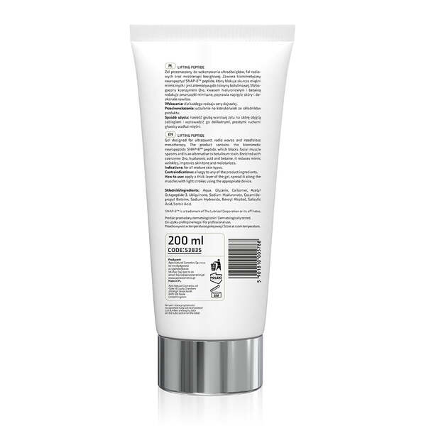 Apis lifting peptide ultrasound gel 200 ml, imported from the UK