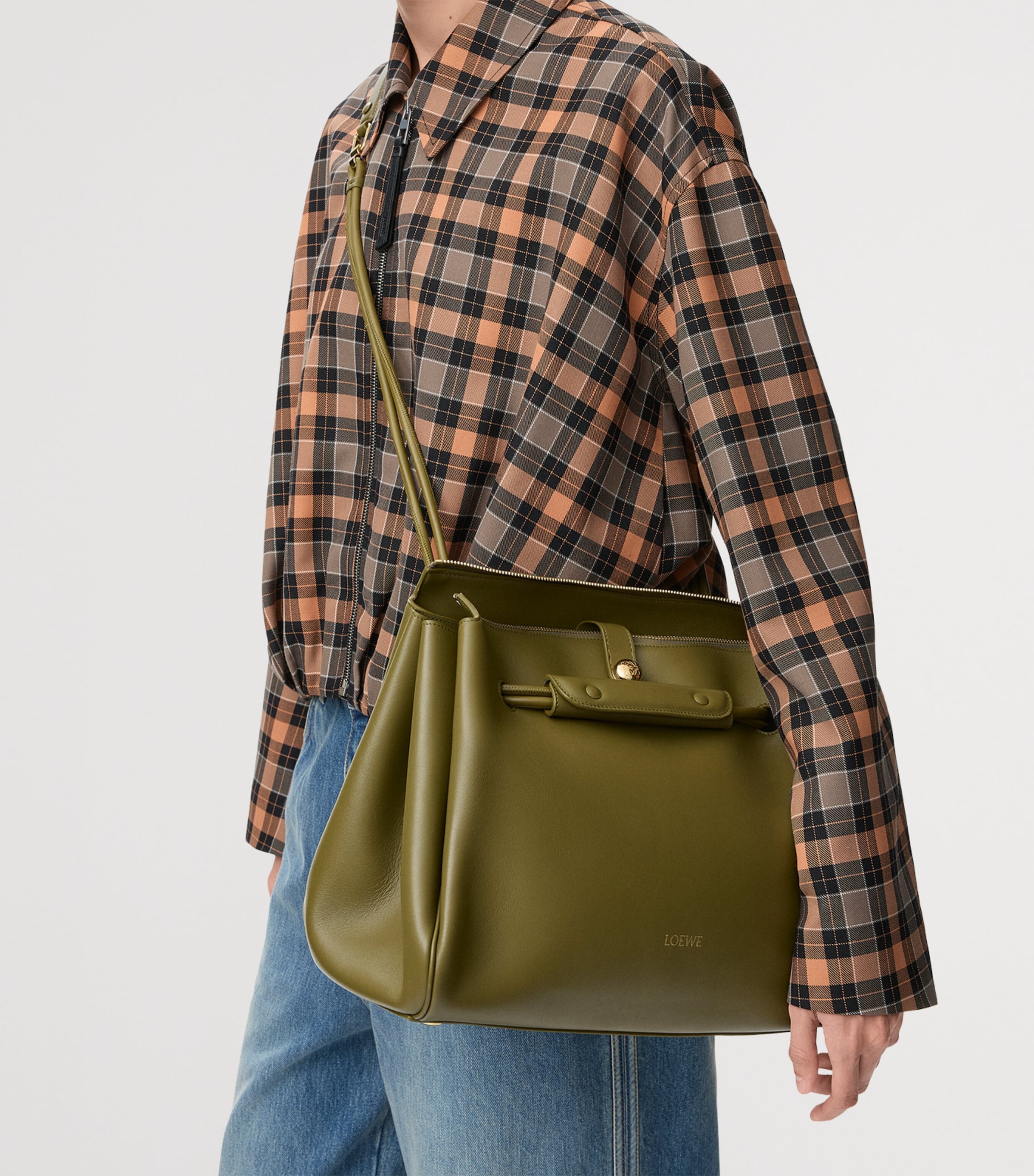 LOEWE large leather Madrid shoulder bag (British brand)