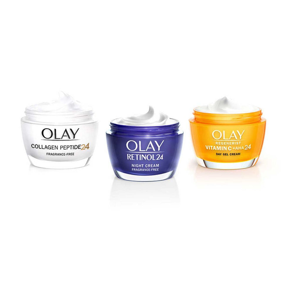 Olay A-Listers with Vitamin C + AHA, Collagen Peptide and Retinol Bundle