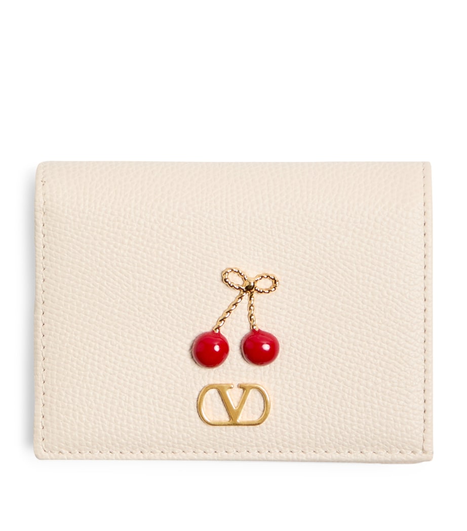 Valentino Garavani Cherryific VLogo wallet calf leather, UK version