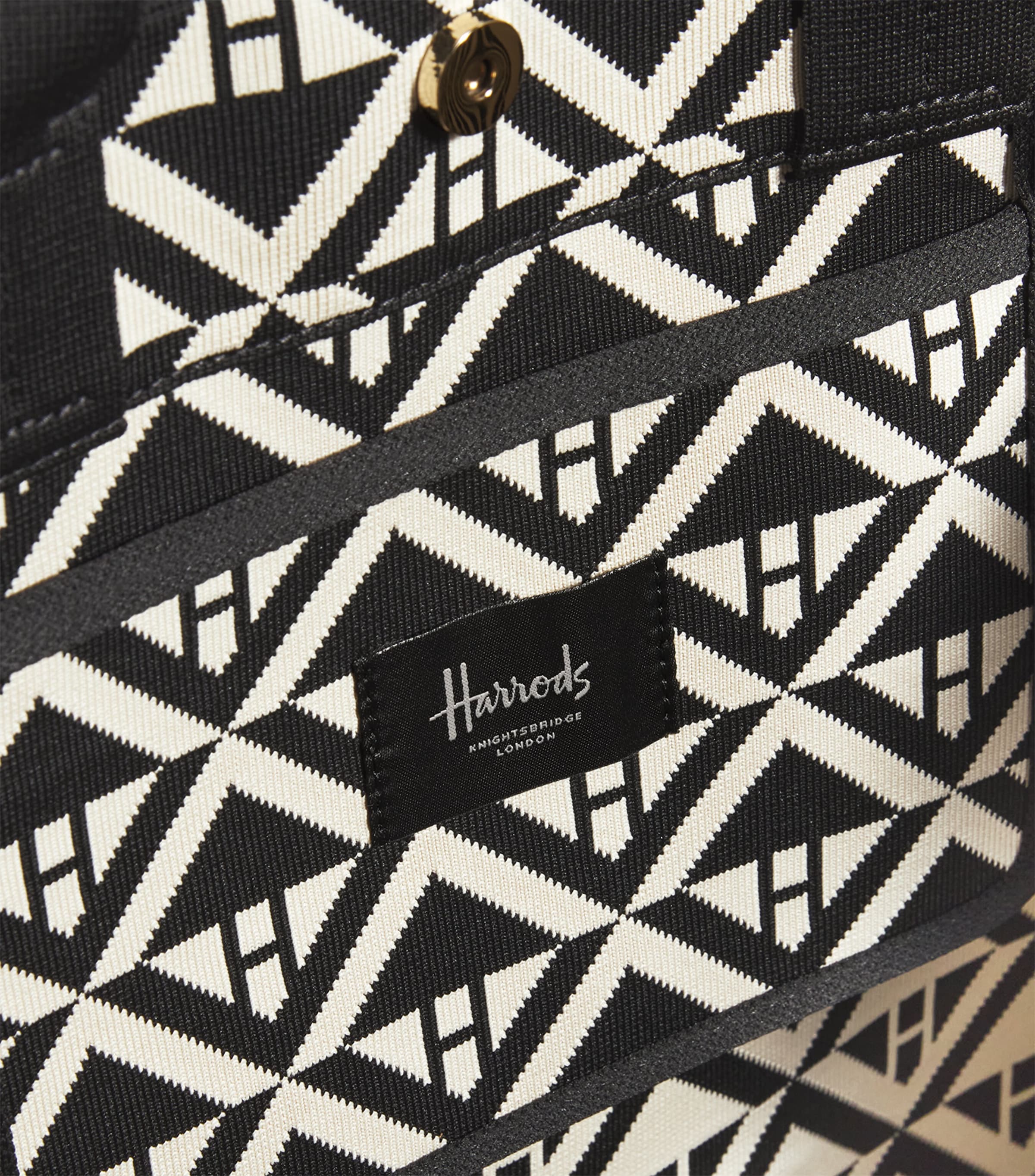 Harrods large geometric tote bag, UK version