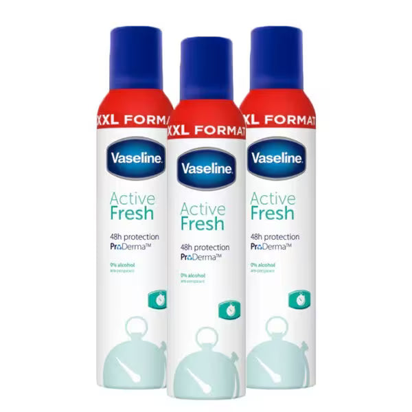 Vaseline Active Fresh anti-perspirant spray 250ml (British brand)