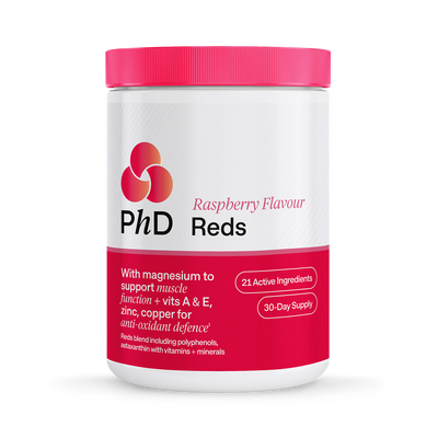 Holland & Barrett PhD Reds Powder Raspberry 1000 g- Buy online at McGrocer