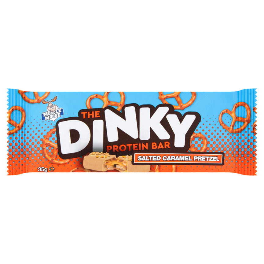 Muscle Moose The Dinky Protein Bar Salted Caramel Pretzel GOODS ASDA   